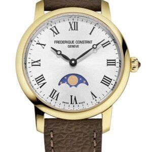 Frederique Constant Women's Classic Moon Phase Quartz Watch 30MM FC-206RS1S5